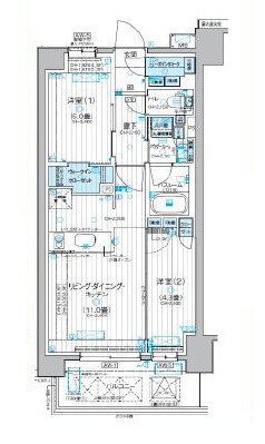 パレステージ藤沢Ⅱの間取り