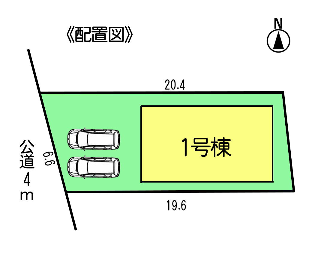 常滑市多屋町2丁目　1号棟の区画図|○●区画図●○
