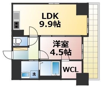 【間取り】 | オルゴグラート森ノ宮南館　仲介手数料無料