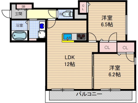 【間取り】 | ゼストグリナージュ