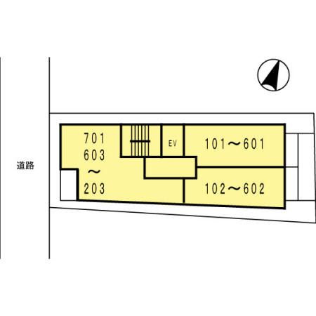 イーストグレイス品川の区画図