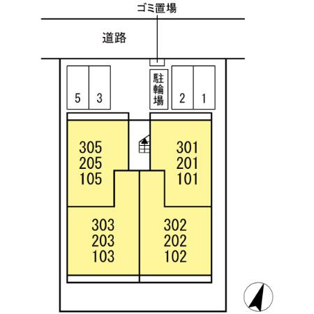 サフィールの区画図