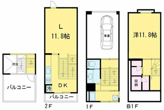【間取り】 | Ｇａｒａｇｅ　Ｈｏｕｓｅ　１０．９ｋ　Ｔｏｋｙｏ