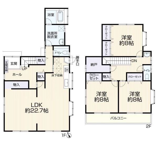 中古/新座市野火止2丁目の間取り|3SLDK