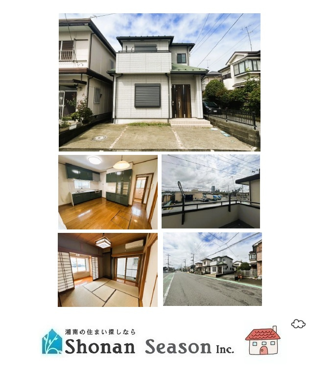 海老名市上郷３丁目　中古戸建　31.78坪の外観|３路線（小田急・JR・相鉄）が乗入れる「海老名」駅徒歩圏の好立地◎
前面道路幅9ｍで駐車もスムーズ！
住み心地も快適な4DKのお住まいです♪
ぜひご内見下さい。