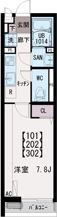 イクシオ南篠崎の間取り