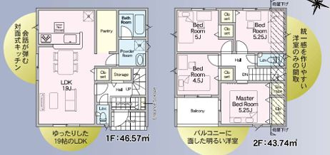 【間取り】 | 厚木市林3丁目　新築分譲住宅　全4棟