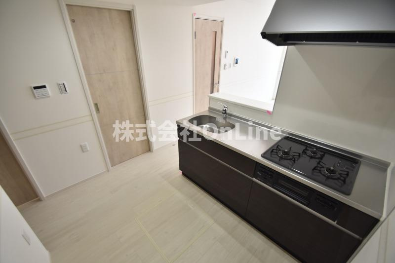 東大阪市新庄４丁目のアパートのキッチン
