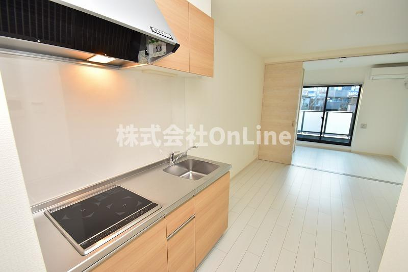 東大阪市大蓮東１丁目のアパートのキッチン