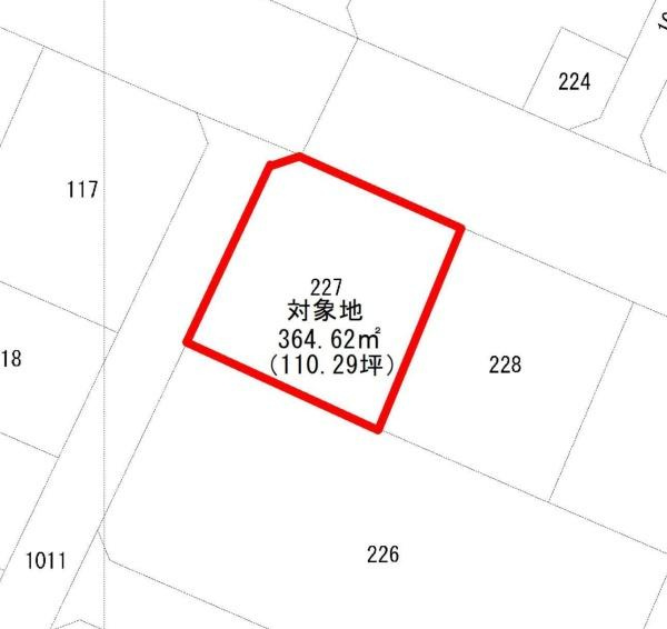 王ノ瀬1丁目　土地の土地図|※図面と現況が異なる場合は現況を優先させていただきます。