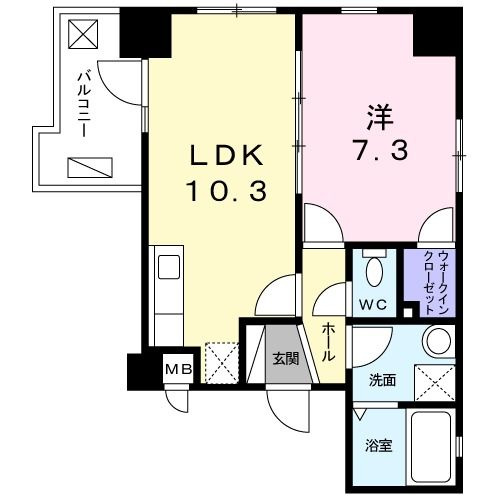 木場ビクトリーマンションの間取り|間取りです。