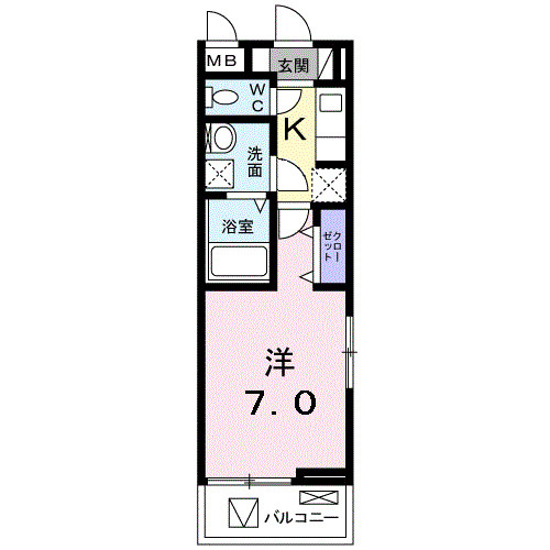 ヒルズコート　ウエガハラの間取り