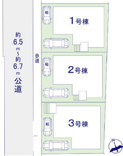福岡市東区原田４丁目の新築一戸建の区画図