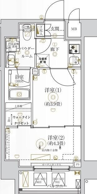 ガリシア亀戸の間取り