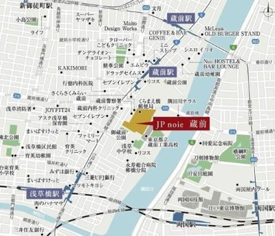 【地図】 | JP noie 蔵前（ジェイピーノイエ蔵前）