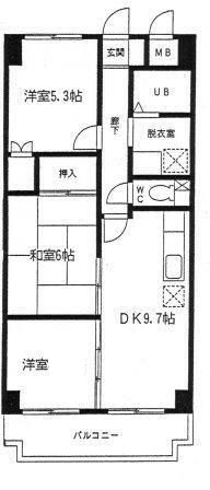 ビラージュ壱番館の間取り|間取りです。