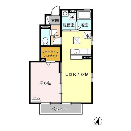 ワイズガーデン　ＡＢＣの間取り