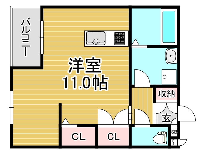 アルナージ長岡京の間取り