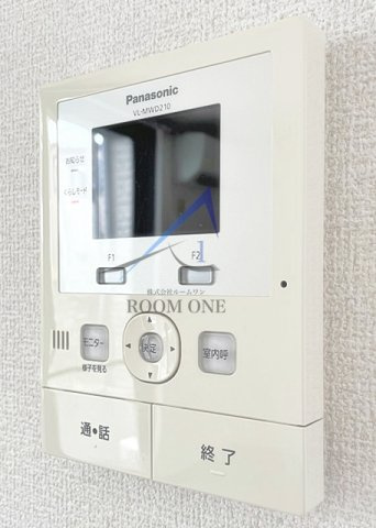 美咲館のセキュリティ|モニター付きインターホンです。