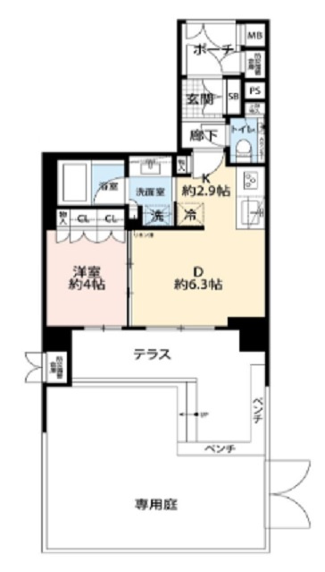 レジデンシャル池上の間取り|間取り