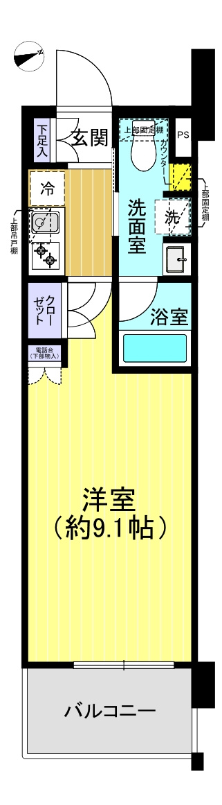 リシュブール四つ木の間取り