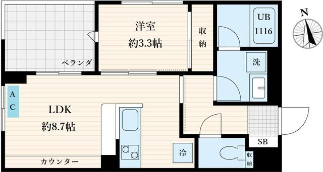 アーバングランデ市川の間取り