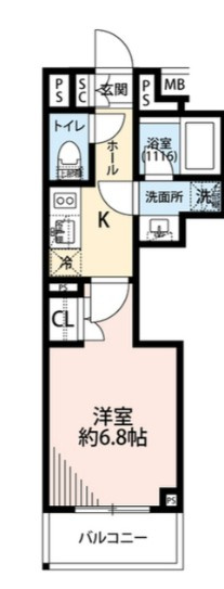 プレール・ドゥーク中野南台の間取り