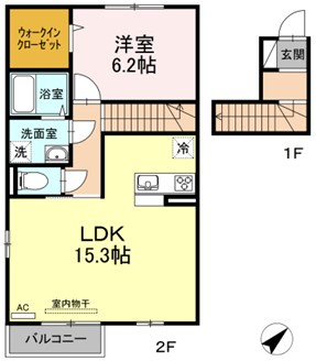エトワールしゅりⅤの間取り