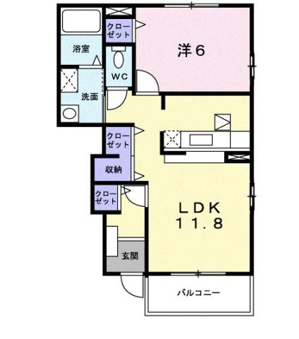 カーサプラシードの間取り