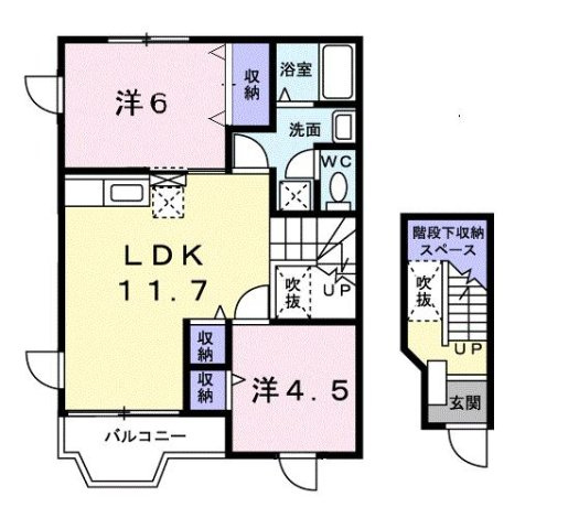 シャトーひえだの間取り