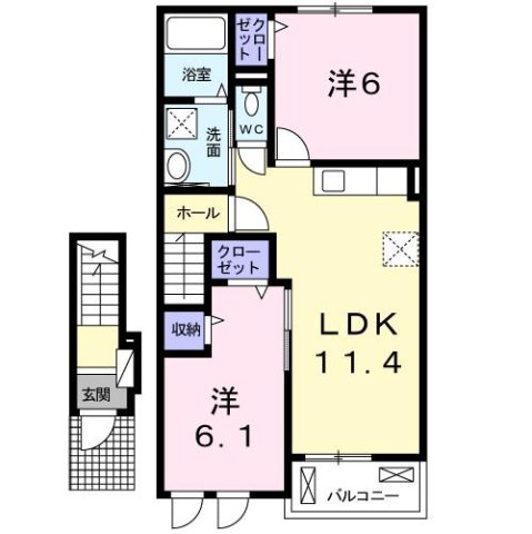 エルカーサⅡの間取り