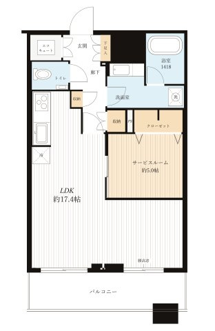 勝どきザ・タワーの間取り