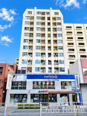 タカシマ両国マンションの外観|外観。「両国駅」徒歩2分のロケーション。