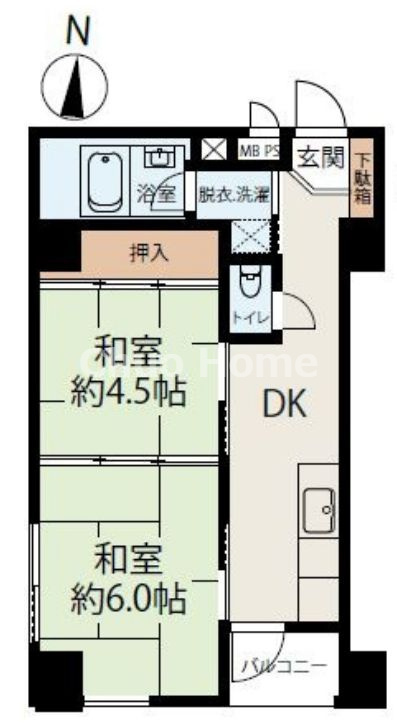 タカシマ両国マンションの間取り|12階部分・南西角部屋住戸につきまして日当たり・通風・眺望良好