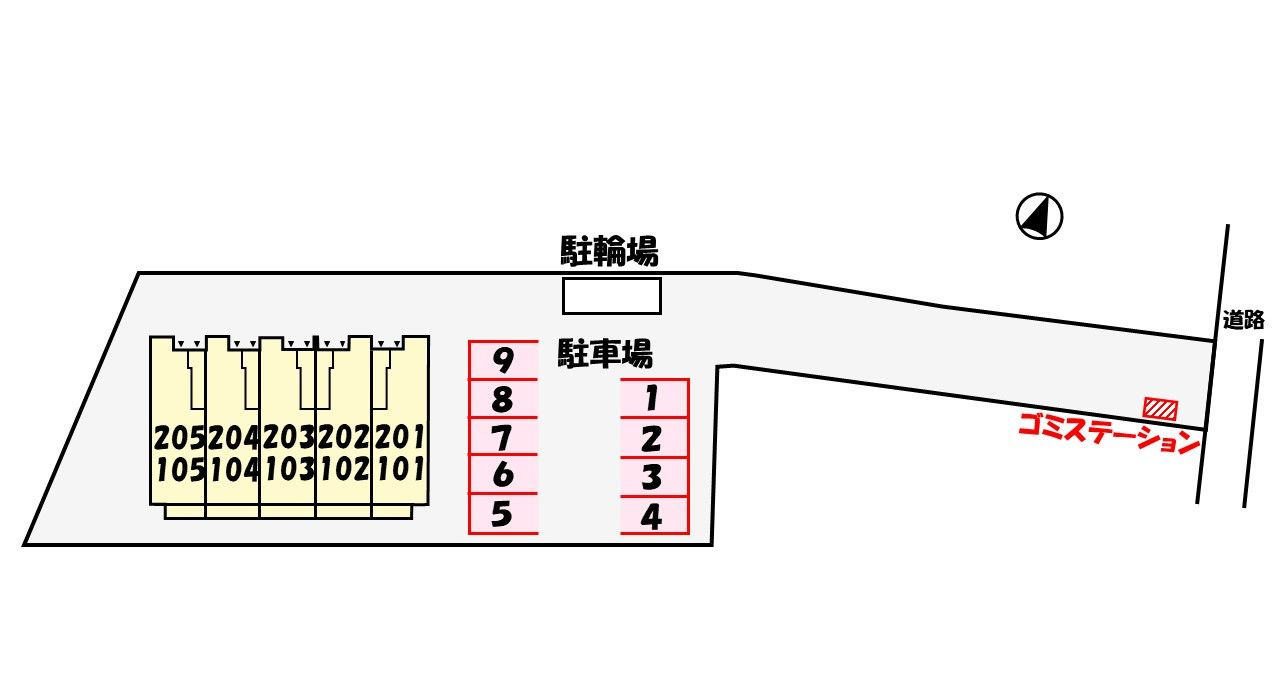 Ｋｒａｎｆｒｏｈ坂本の駐車場