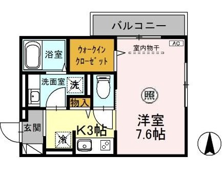 フレア仲町の間取り