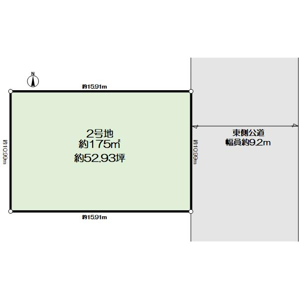 あかしあ台5丁目土地の土地図