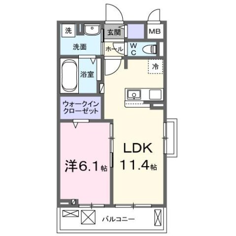 オークレアⅠの間取り