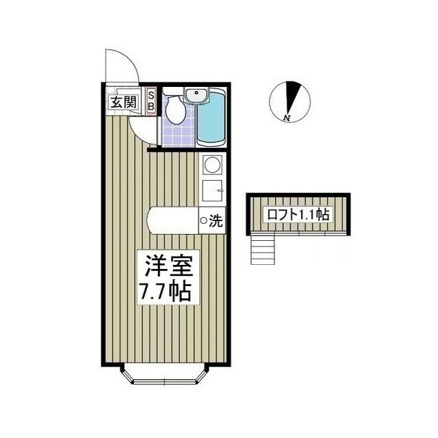 ベルピア弘明寺Ⅱの間取り