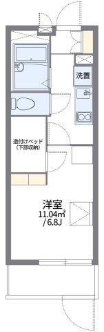 レオパレスメルベーユの間取り|代表的な間取のため実際の間取とは異なる場合があります