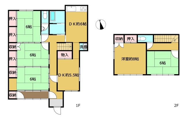 【間取り】 | 羽生市大字藤井上組　中古戸建