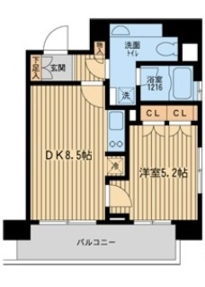 ラクラス田町の間取り|間取りです。