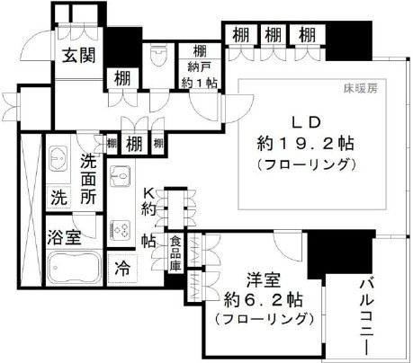 ワールドシティタワーズ・ブリーズタワーの間取り|間取りです。