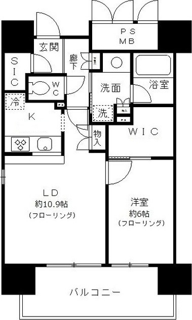 フォンテーヌ芝浦の間取り|間取りです。