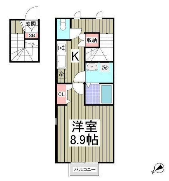 エスポワール北原の間取り