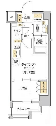 リビオメゾン木場の間取り|間取りです。