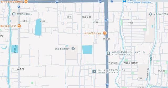 ●奈良市南新町　新築一戸建ての地図