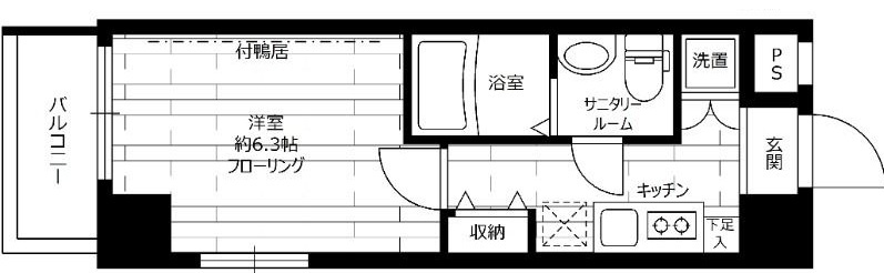 ステージファースト大森駅前の間取り|間取りです。
