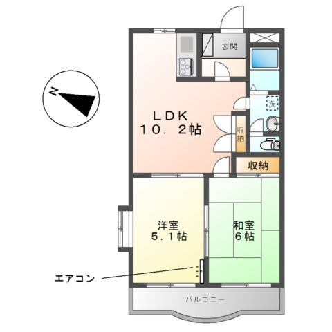 クレストール武蔵浦和の間取り