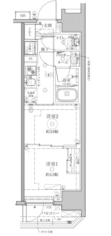 クレイシアIDZ川崎の間取り